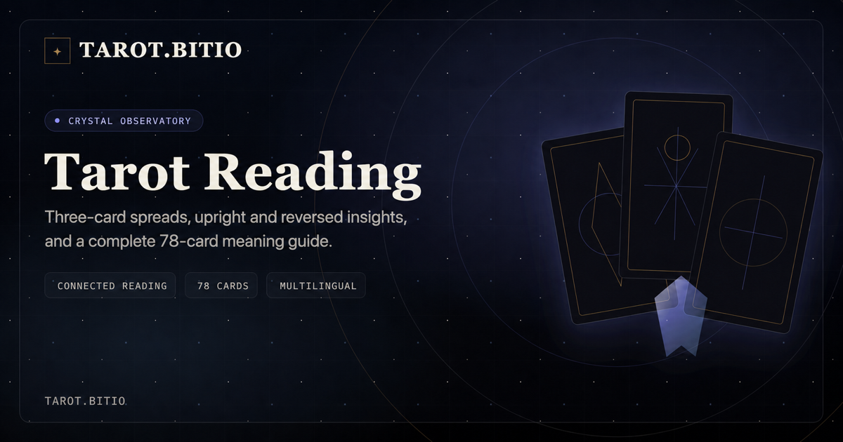 Tarot AI — 官网预览图